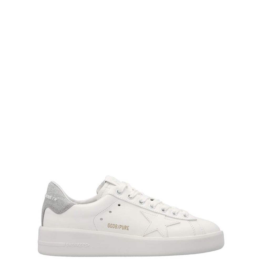 Golden Goose Silver Leather Low Top Women's Sneakers